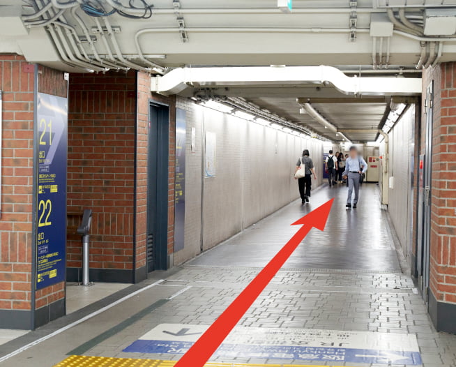 にしたんARTクリニック京都院へ四条駅から徒歩で向かう道順を説明した画像