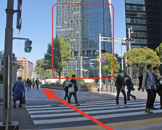 にしたんARTクリニック名古屋駅前院へ駅から徒歩で向かう道順を説明した画像