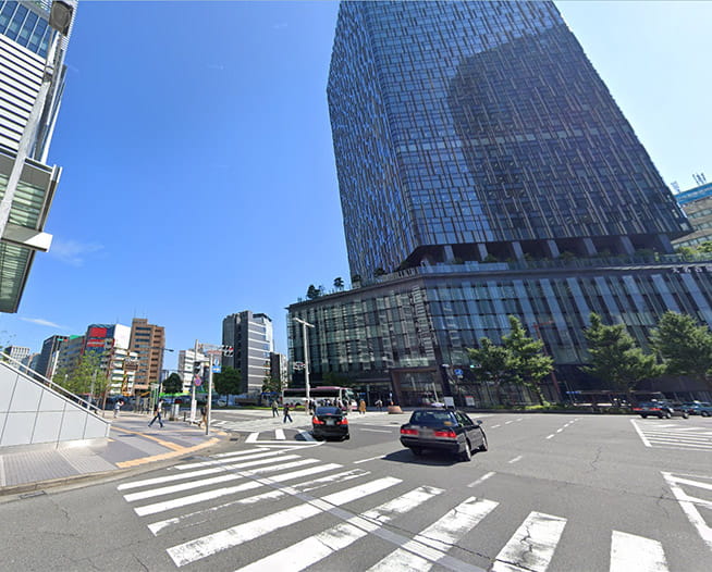 にしたんARTクリニック名古屋駅前院へ駅から徒歩で向かう道順を説明した画像