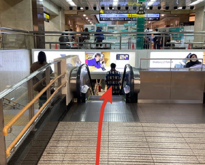 にしたんARTクリニック大阪院へ大阪駅から徒歩で向かう道順を説明した画像