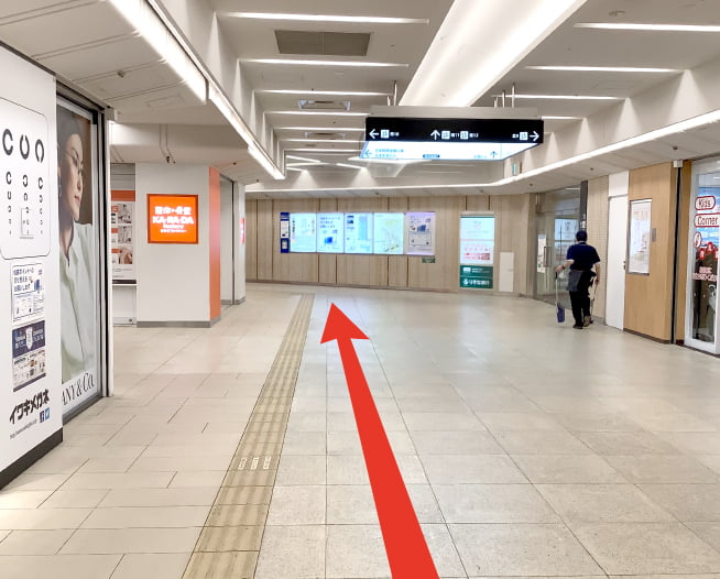 にしたんARTクリニック横浜院へ横浜駅から徒歩で向かう道順を説明した画像